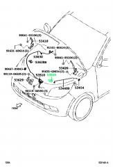 Клипса упора капота TOYOTA RUSH J210 Клипса упора капота TOYOTA RUSH J210
