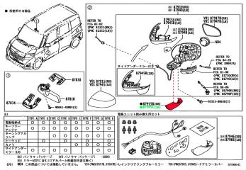 Заглушка зеркала левая ROOMY | TANK M900A | M910A