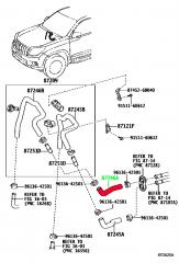 Патрубок радиатора печки LAND CRUISER PRADO GRJ150 1GRFE Патрубок радиатора печки LAND CRUISER PRADO GRJ150 1GRFE