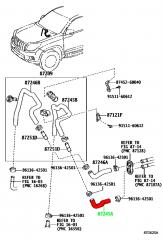 Патрубок радиатора печки LAND CRUISER PRADO GRJ150 1GRFE Патрубок радиатора печки LAND CRUISER PRADO GRJ150 1GRFE