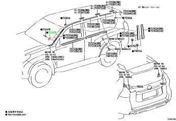 Клипса LAND CRUISER PRADO GDJ150
