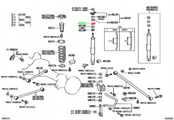 Шайба амортизатора задняя LAND CRUISER HDJ101 Шайба амортизатора задняя LAND CRUISER HDJ101