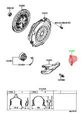 Запчасть пыльник вилки сцепления TOYOTA