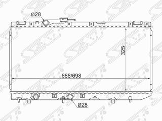Запчасть радиатор охлаждения двигателя TOYOTA CORSA