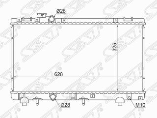 Запчасть радиатор охлаждения двигателя TOYOTA CORSA
