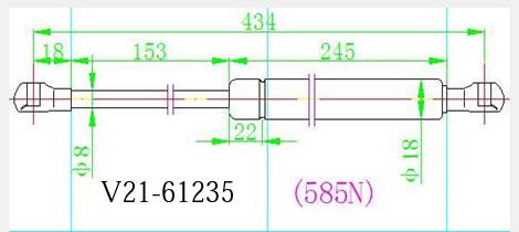 Амортизатор двери багажника TOYOTA COROLLA  FIELDER