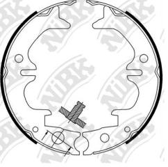 Колодки ручного тормоза задние TOYOTA