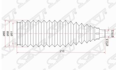 Запчасть пыльник рулевой рейки TOYOTA PLATZ