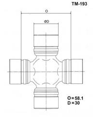 КРЕСТОВИНА КАРДАНА MITSUBISHI DELICA
