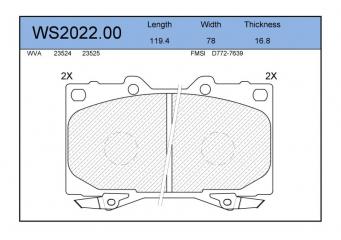 Запчасть колодки тормозные передние TOYOTA LAND CRUISER