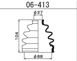 Пыльник шруса наружный MITSUBISHI GALANT