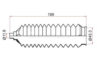 Пыльник рулевой рейки MAZDA DEMIO