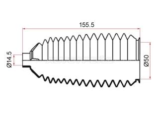 Пыльник рулевой рейки NISSAN MOCO новая Пыльник рулевой рейки NISSAN MOCO