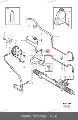Шланг ГУР XC70 2005 SZ D5244T4 2.4