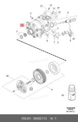 Компрессор кондиционера XC70 2009 BZ D5244T4 2.4