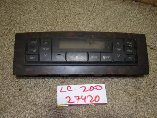 Блок управления климатической установкой Toyota Land Cruiser 2008 Б/У Блок управления климатической установкой Toyota Land Cruiser 2008