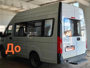 Запчасть стекло боковое заднее левое Газ Gazelle NEXT 2012-