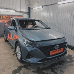 Запчасть стекло лобовое переднее Hyundai Solaris 2017-2025