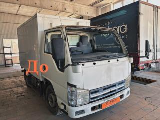 Запчасть стекло лобовое переднее Isuzu Elf 1993-2006