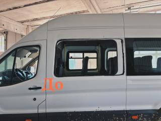 Запчасть стекло боковое переднее левое Ford Transit 2014-2022