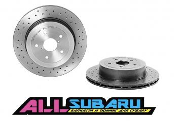 Тормозной диск задний задний Subaru Impreza  WRX STI 2004 - 2007