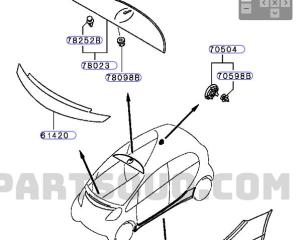  MITSUBISHI I HA1W 3B20 7405A007 4 ракурс