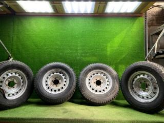 Комплект из 4-х Колесо шипованное R17 / 265 / 65 HANKOOK Tire Winter i Pike RW11 6x139.7 штамп. 25ET (б/у)