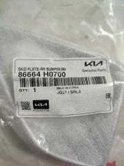 Накладка бампера новая задняя правая KIA RIO 4 Рестайлинг Седан