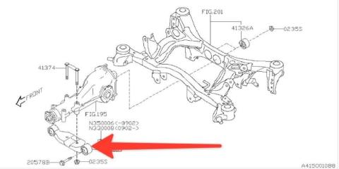 Траверса редуктора Subaru Forester 2008