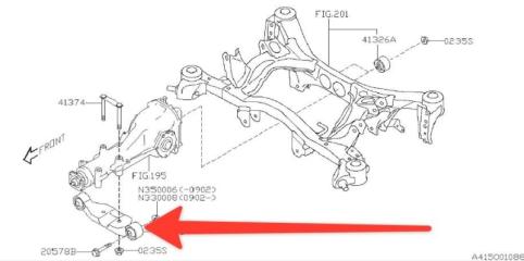 Траверса редуктора Subaru Forester 2008