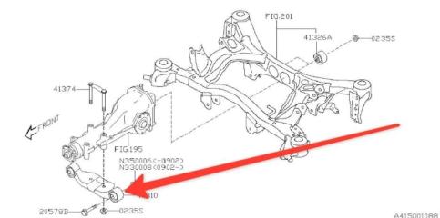 Траверса редуктора Subaru Forester 2009