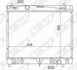 Запчасть радиатор двс TOYOTA BELTA NCP95 1NZFE TO-0217-16-K новая Радиатор ДВС TOYOTA BELTA NCP95 1NZFE TO-0217-16-K новая