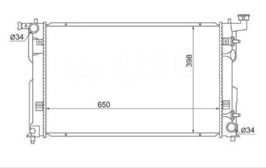 Радиатор ДВС VISTA ARDEO 2000-2003 AZV50 1AZFSE