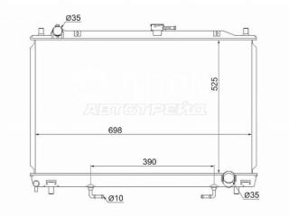 Радиатор ДВС PAJERO 1999-2006 V66W 4M40