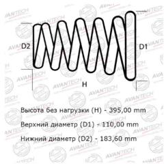 Пружины передние TOYOTA GAIA