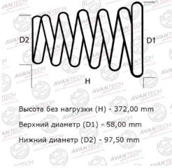 Запчасть пружины передние HONDA CR-V