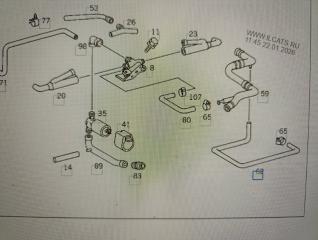 Запчасть шланг вентиляции Mercedes E-Class