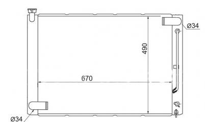 Запчасть радиатор основной LEXUS RX330 03-05