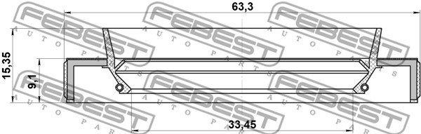 Сальник привода TOYOTA CALDINA ST190 4S 95HBY35630915L новая
