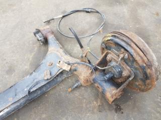 Балка подвески задняя TOYOTA VISTA ZZV50 1ZZFE 3 ракурс