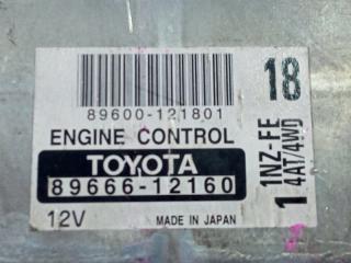 Блок efi TOYOTA COROLLA FIELDER NZE124 1NZFE 89666-12160 2 ракурс