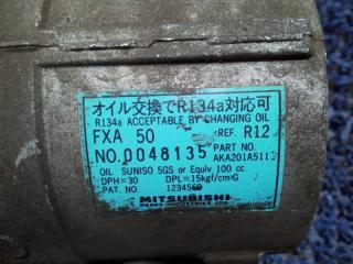 Компрессор кондиционера MITSUBISHI BRAVO U42V 3G83 AKA272C510, 0042-6010 5 ракурс