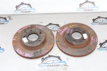 Фото запчасти диск тормозной передний Nissan Primera 2002-2007 контрактная запчасть Запчасть диск тормозной передний Nissan Primera 2002-2007