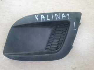 Запчасть накладка на бампер передняя левая Lada Kalina