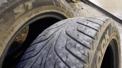 Комплект из 3-х Шина летняя 225/55R17 Hankook Ventus ST (б/у)