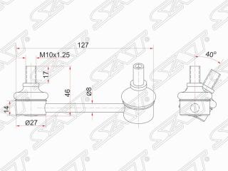 Запчасть линк задний Toyota Avensis