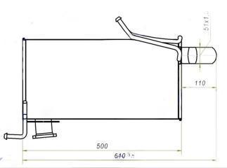 Запчасть глушитель Mitsubishi Outlander III