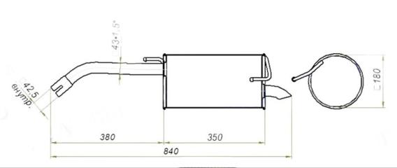 Фото запчасти глушитель Nissan Note (E11) (2006-2013) новая запчасть Запчасть глушитель Nissan Note (E11) (2006-2013)