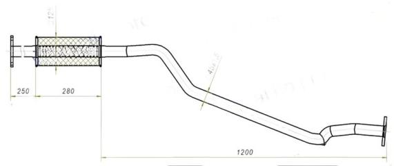 Фото запчасти глушитель(дпд) Nissan Almera новая запчасть Запчасть глушитель(дпд) Nissan Almera
