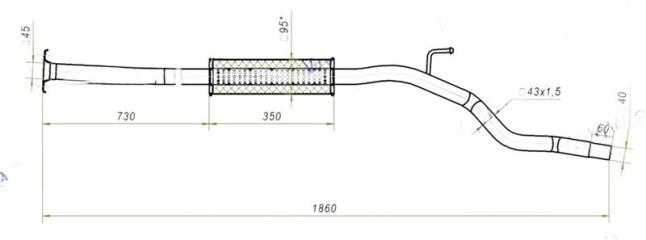 Фото запчасти глушитель Nissan Note (2006-2012) новая запчасть Запчасть глушитель Nissan Note (2006-2012)